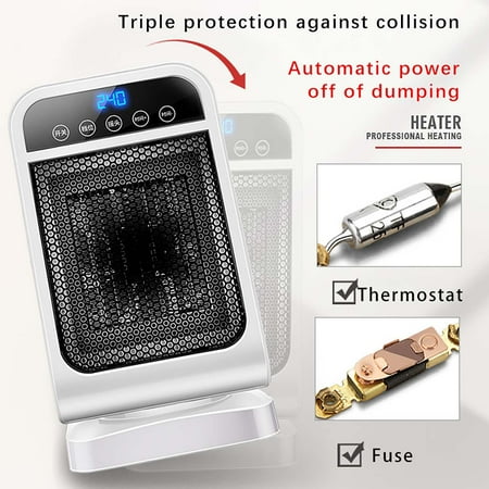 

LASHALL Home Heater Living Room Bedroom Bathroom Fast Hot Energy Saving Small
