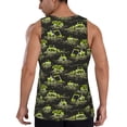 thumbnail image 3 of Easygdp Light Green Excavator Men's Tank Top, Sleeveless Muscle T Shirts, Breathable, Quick-Dry, Loose for Gym, Running, Fitness - 3X-Large, 3 of 9