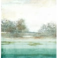 thumbnail image 2 of PI Studio 15x15 White Modern Wood Framed Museum Art Print Titled - Azure Dreamland I, 2 of 4
