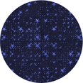 thumbnail image 1 of Ahgly Company Machine Washable Indoor Round Transitional Night Black Area Rugs, 3' Round, 1 of 7