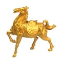 thumbnail image 3 of Kuntesetty Chinese Style Horse Statue Alloy Home Decor for Living Room Cabinet Bookcase 7.5cmx8cm, 3 of 9