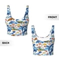 thumbnail image 5 of Kdxio Marine Animals Print Workout Crop Tank Top for Women Racerback Yoga Tank Tops Athletic Sports Shirts Exercise Undershirts, 5 of 9