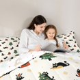 thumbnail image 4 of Manfei Pine King Size Comforter Sets Holiday Comforters King Size, Peach Pink 3pcs 1 Comforter and 2 Pillowcases, Xmas Reversible, 4 of 6