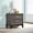 Oak, variant on Art Deco 2 Drawer Nightstand with Gold Hardware, Small Bedside Table for Living Room, White Engineered Wood Nightstand 21.75L x 16.25W x 22.25H