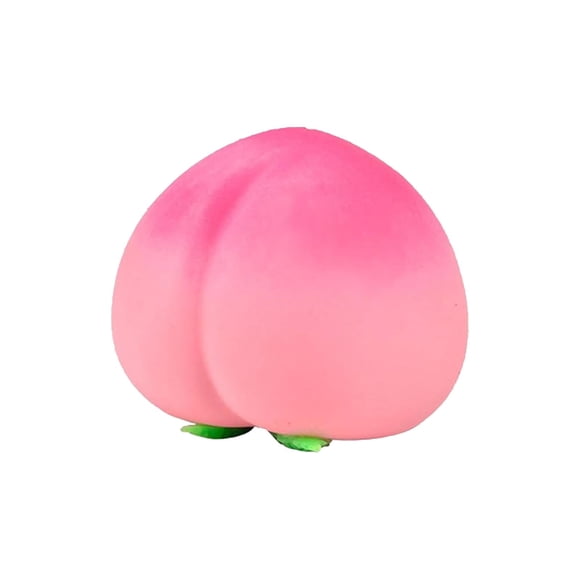 Peach Shaped Stress Balls, Squishy Fruit ,Stretchy Squeeze Balls,Peach Squishies Slow Rising Stress Relief Toy,Realistic Peach Shaped Fruit Squeeze Balls,Soft Fidget Decompression Gift