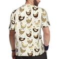thumbnail image 2 of Wukai Chicken Cartoon Print Men's Short-Sleeved Mesh T-Shirt,Quick-Dry Short Sleeve Workout T-Shirt-X-Small, 2 of 8