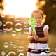 thumbnail image 4 of Máquina de burbujas Jiraffe - Soplador automático de burbujas de 10 agujeros con tanque de 90 ml, juguete de verano para niños al aire libre, amarillo/verde/melocotón, 4 of 6
