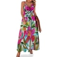 thumbnail image 1 of Vestido sin mangas de rosas de verano, vestido de noche de lujo para mujer, vestidos de baile, 1 of 7