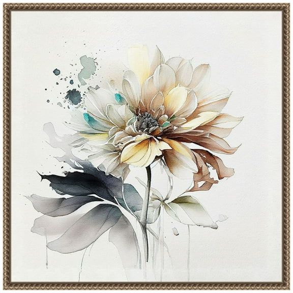 Amanti Art Pastel Flower Framed Canvas Wall Art Print