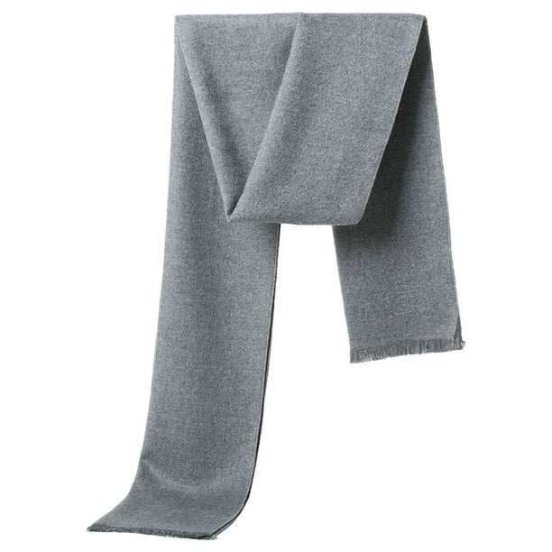 Bufanda clásica para hombre, otoño e invierno, suave, cálida, de tacto largo, bufanda formal suave de moda, 180 x 30 cm