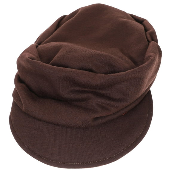 Supvox Dark Brown Womens Hat with Brim Stylish Fashion Cap for Daily Wear