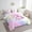 Pink W, variant on Erosebridal Pink Unicorn Bedding Twin Size, Initial Letter M Bedding Sets Twin Size, Princess Flower Decor, Reversible 7pcs