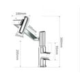 thumbnail image 3 of Digital Display Hot and Cold Faucet, Washbasin, Bathroom Rotating Gun, Gray Mouthwash Faucet, 3 of 9