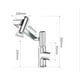 thumbnail image 3 of Grifo de Agua Fría y Caliente con Pantalla Digital, para Lavabo, Pistola Giratoria para Baño, Grifo para Enjuague Bucal Gris, 3 of 7