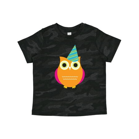 

Inktastic Owl with Blue Party Hat Gift Toddler Boy or Toddler Girl T-Shirt