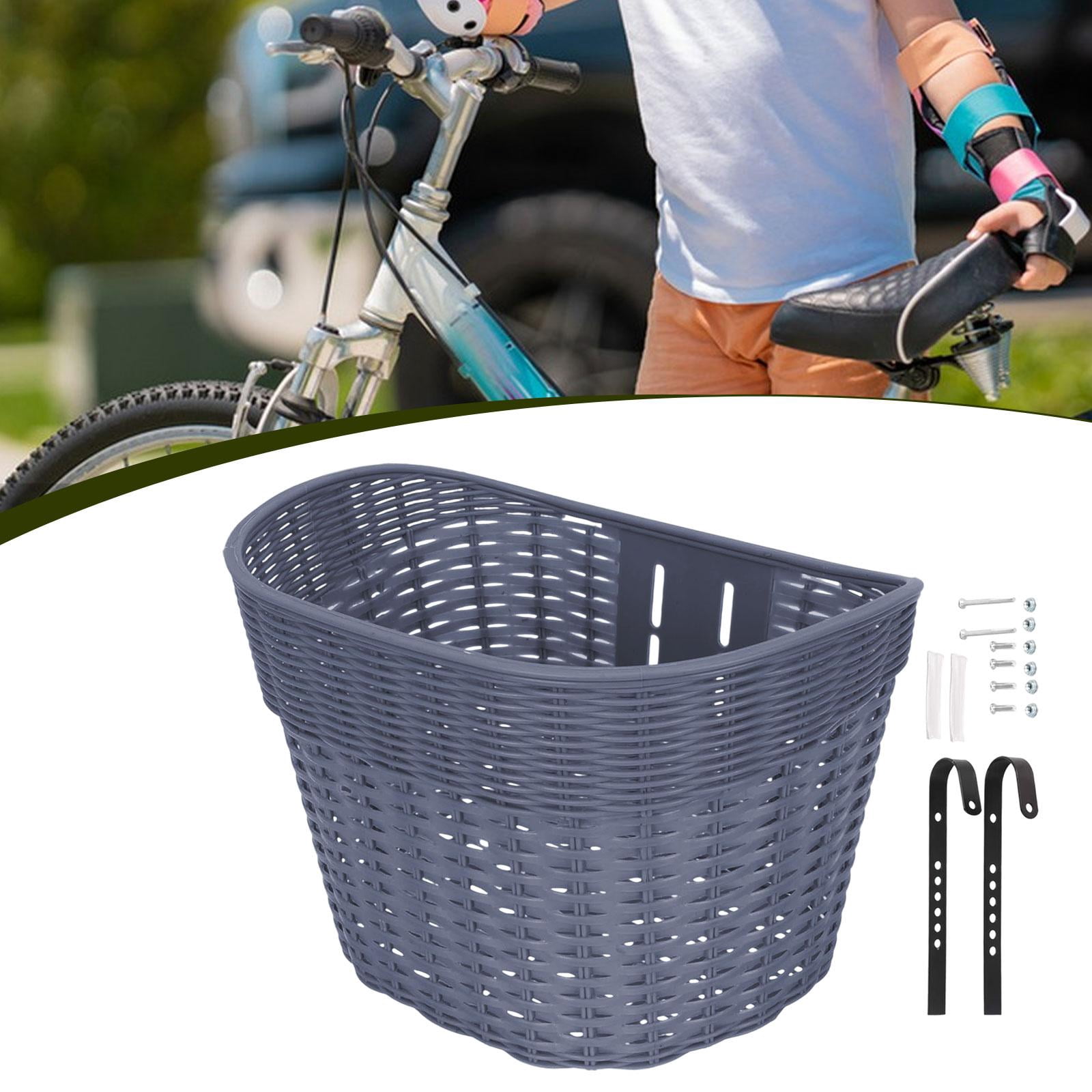 funtasica Front Kids Bike Basket Easy to Install Universal Sturdy Convenient Weatherproof Bike Accessories Kids Bicycle Tricycle Basket