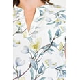 thumbnail image 3 of Blusa manga caída Roman Fashion Talla Extra 36 Blanco flor, 3 of 5