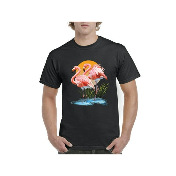 Normal is Boring - Men's T-Shirt Short Sleeve, up to Men Size 5XL - Flamingo