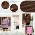 thumbnail image 3 of SUNBS T Shirts for Women Oversized Long Sleeve Basic Crewneck Tee Fall Winter Casual Blouses, Sizes S-3XL, 3 of 9