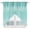 Turquoise, variant on Swag Valance Curtains for Windows, Teal Blue Light Filtering Kitchen Curtains with Rod Pocket, Modern Abstract Art Ombre Striped Decorative Window Treatment Valances for Living Room, 36x63 - 2 PCS
