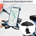 thumbnail image 2 of Soporte para teléfono de motocicleta Unique Bargains para manillar, compatible con teléfonos de 4.7 a 7.2 pulgadas, color negro, 2 of 7