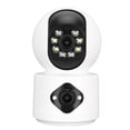 thumbnail image 3 of Cámara de seguridad de doble lente Bling Bling 4 MP HD wifi con soporte para hogar tienda almacén oficina, 3 of 12