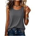 thumbnail image 2 of Gamivast Womens Racerback Tank Tops Sleeveless Scoop Neck Casual Loose Fit Workout Shirts Soft Lightweight Summer Activewear Top for Gym Yoga Beach Wear Gray L, 2 of 5
