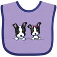 thumbnail image 3 of Inktastic Boston Terriers (dark Apparel) Boys or Girls Baby Bib, 3 of 4