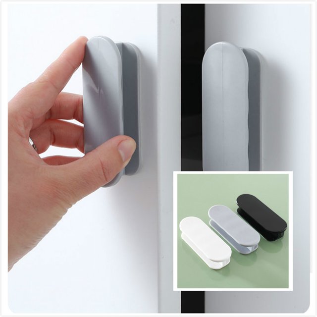 2 Pieces Self Adhesive Sliding Door Handle, Window Handle, Plastic Door Knob, Handle For Door, Furni
