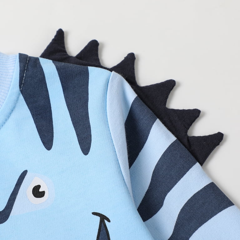 HILEELANG Toddler Boys Dinosaur Sweatshirt & Jogger Set photo 7