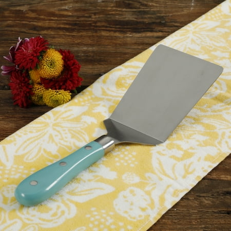 The Pioneer Woman Frontier Collection Jumbo Teal Stainless Steel Turner
