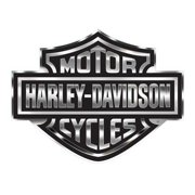 Harley-Davidson Bar & Shield Logo Decal, X-Large 30 x 40 In, Gray & Black CG4330, Harley Davidson
