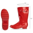 thumbnail image 2 of Norty Women's Hurricane Rain Boots – Waterproof Mid-Calf Length 11 inch Rubber Winter Spring and Garden Boots - runs a 1/2 size large, 2 of 5