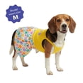 thumbnail image 2 of Oodles Yellow Floral Pleated Retro Spring Dog Dress, Medium, 2 of 8