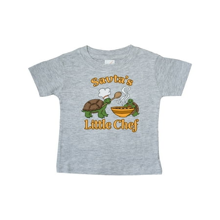 

Inktastic Savta s Little Chef with Cute Turtles Gift Baby Boy or Baby Girl T-Shirt