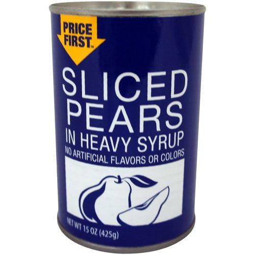 Price First Sliced Pears in Heavy Syrup, 15 oz by Pacific Coast Producers