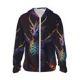 thumbnail image 1 of Fotbe Rainbow Wings Majestic Dragon Chaqueta con Protección Solar UPF 50+ para Hombre y Mujer, Camisa con Capucha y Bolsillos-Medium, 1 of 7