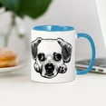 thumbnail image 4 of CafePress - Black & White Puggle Mug - 11 oz Ceramic Mug - Novelty Coffee Tea Cup, 4 of 6