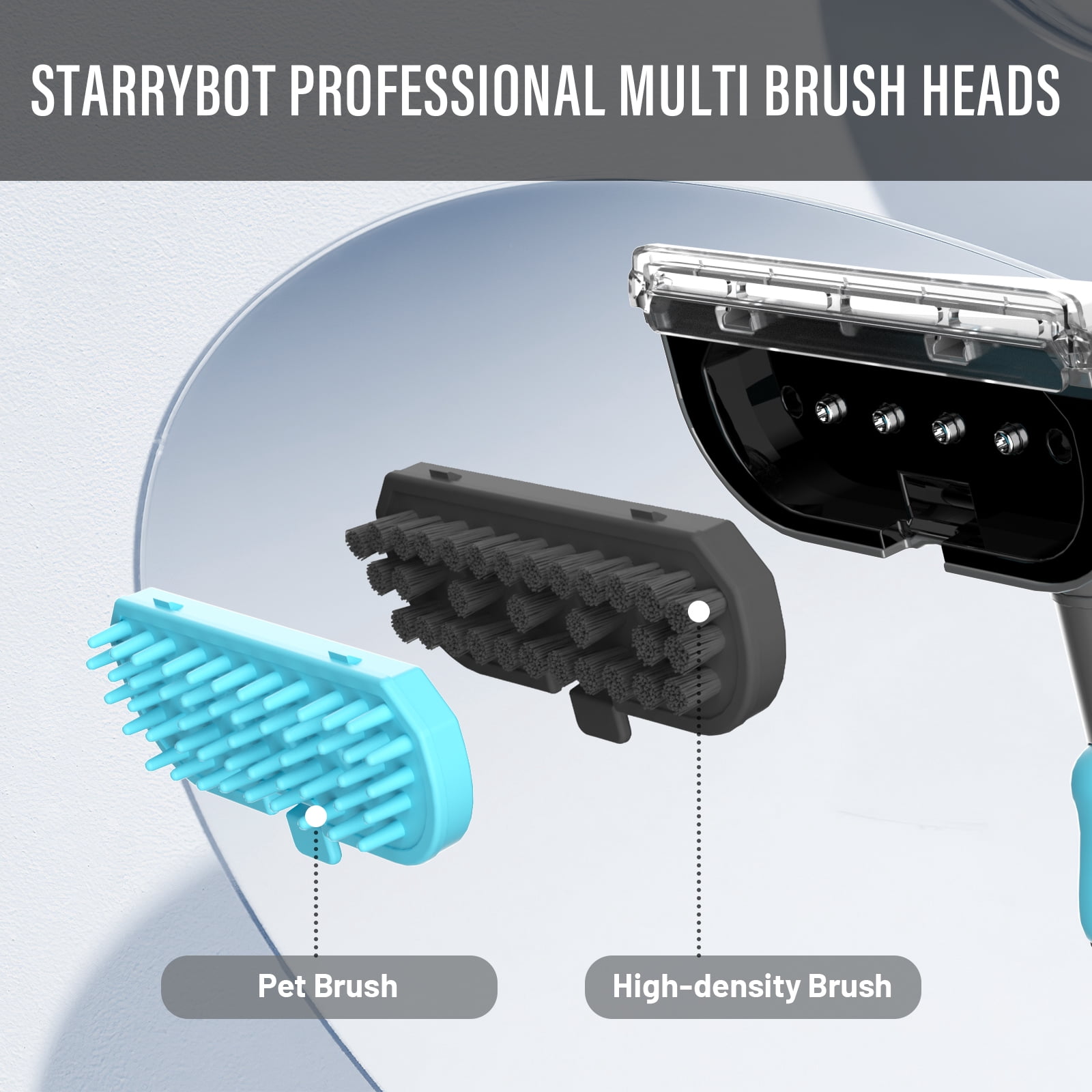 Starrybot Portable Carpet Cleaner Machine with Steam and Heating Techology,18Kpa Powerful Suction with Versatile Tools for Pets, Couch,Spot Cleaner for Stairs/Furniture/Rug