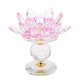 thumbnail image 1 of 2x Budista Lotus Tealight Holder Base candeliere candeliere Fengshui Decor BLESIY Candelero Crystal Lotus, 1 of 8