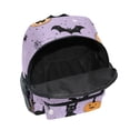 thumbnail image 6 of FORMRS School Backpack with Front Zippered Pocket 12" Student Travel Daypack, Light Purple Halloween Black Cat, 6 of 6