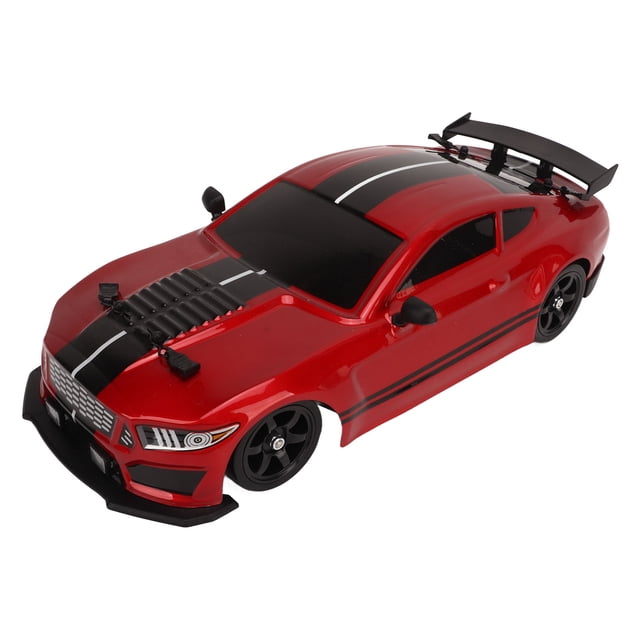 Luces de automóvil RC lideró 2.4GHz Coche de Carreras a la Deriva de Alta Velocidad Modelo de Juguete de Control Remoto para Niños Rojo