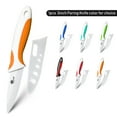 thumbnail image 6 of Ceramic Paring Knife Set 2-Piece Fruit Vegetable Knife with 6" Chef and 5" Utiity Knife with Blade Guard Pro Kitchen Knife Resistant Slicing Cutter, 6 of 7