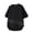 Black, variant on 2026 Men'S Plus Size Short Sleeve Shirts Summer Lightweight Casual Outdoor T-shirts Plain Loose Fit Reglan Tees for Summer