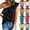 Black, variant on GERsome Womens Tank Tops Ruffled One Shoulder Summer Solid Color T Shirts Sleeveless Loose Fit Trendy Going Out Tops S-2XL
