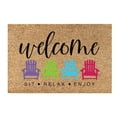 thumbnail image 2 of yulier Summer Doormat , Entryway Rug for Summer Home Decor, Indoor Outdoor Entrance Welcome Door Mat, Non Slip Low Profile Floor Mat, 16"x24", 2 of 9