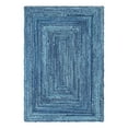 thumbnail image 2 of Unique Loom Braided Chindi Collection Area Rug - Layer (6' 1" x 9' Rectangle Blue/Navy Blue), 2 of 9