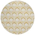 thumbnail image 2 of Addison Rugs Chantille Indoor/Outdoor Transitional Geometric Gold Machine Washable Round Rug, 8' x 8', 2 of 8