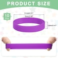 thumbnail image 2 of Uxcell 10Pcs Silicone Rubber Bands Non-slip Elastic Rubber Wrapping Bands Purple, 2 of 6