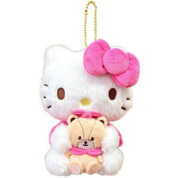 Sanrio Hello Kitty Key Chain Pair Stuffed Plush Lucky Mascot Holder Bag Charm Decoration . Rare.Limited Edition.
